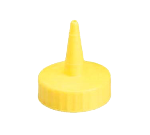 100TM Tablecraft Top Only Squeeze Yellow Condiment Bottles - Pack of 12 | Perfect for Restaurants, Diners & Home Kitchens | Durable Squeeze Bottles for Ketchup, Mustard & Sauces