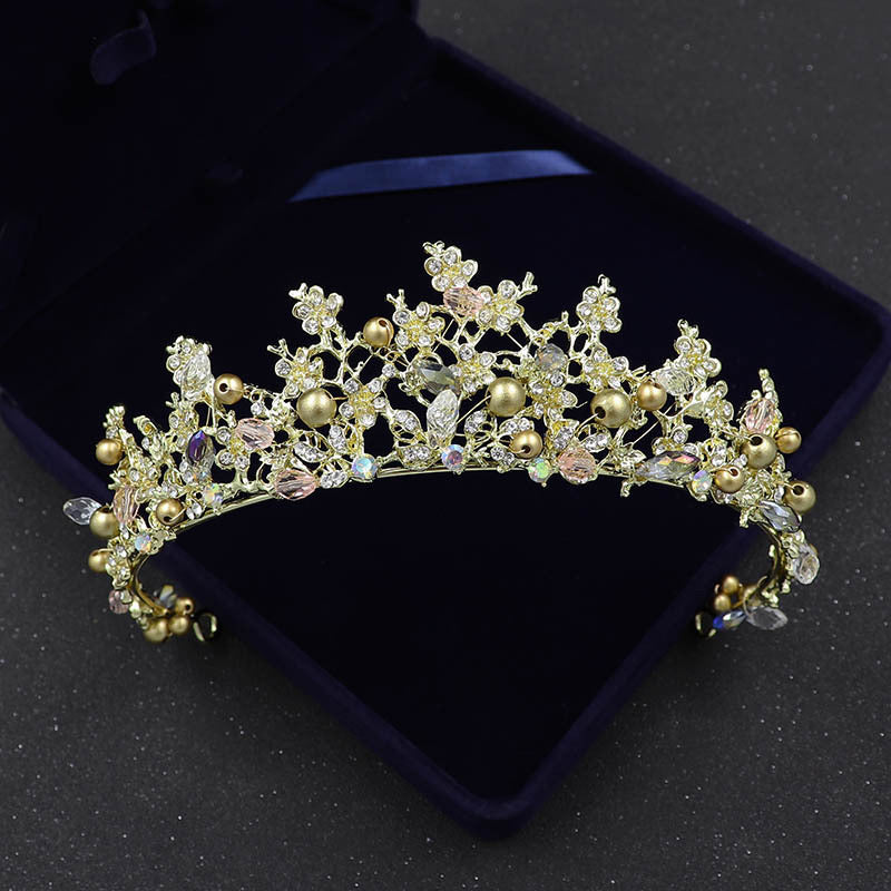Sparkling Rhinestone Metal Tiara Headband - Elegant Princess Bridal Crown for Wedding, Prom & Special Occasions | Perfect Wedding Dress Accessory & Head Ornament