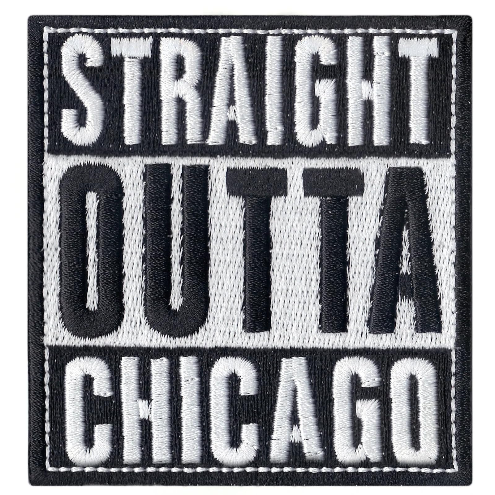 Chicago Team City Illinois Logo Iron-On Embroidered Patch - Perfect for Jackets, Hats, Bags & DIY Crafts
