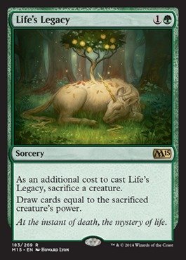 Magic The Gathering - Life's Legacy (183/269) - Magic 2015 Core Set - Rare MTG Card for Deck Building & Strategy Games - Perfect for Collectors and Competitive Play