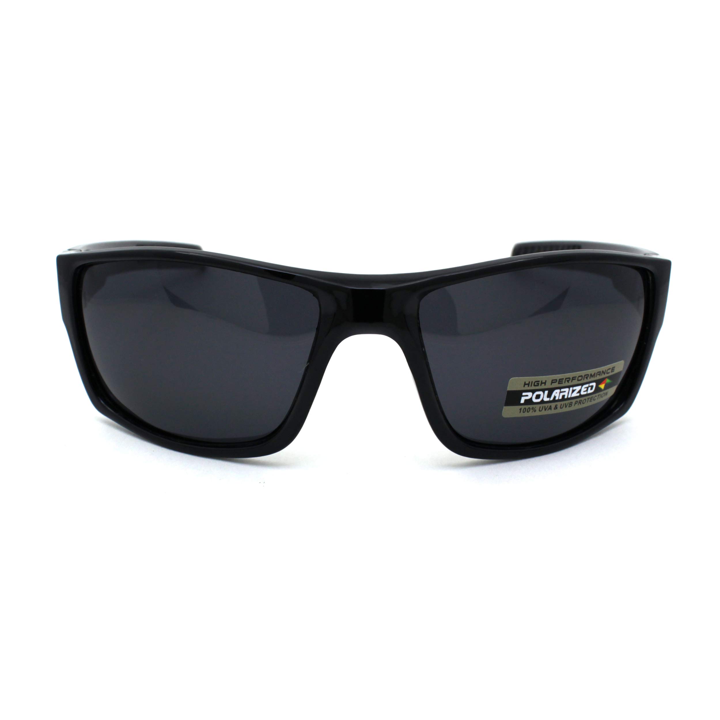 Xloop Polarized Men's Classic Biker Style Rectangle Sport Sunglasses - UV Protection, Lightweight Plastic Frame for Cycling, Driving & Outdoor Activities