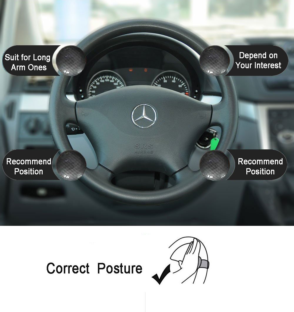Universal Car Suicide Spinner Knob - Metal & ABS Steering Wheel Booster for Easy Parking