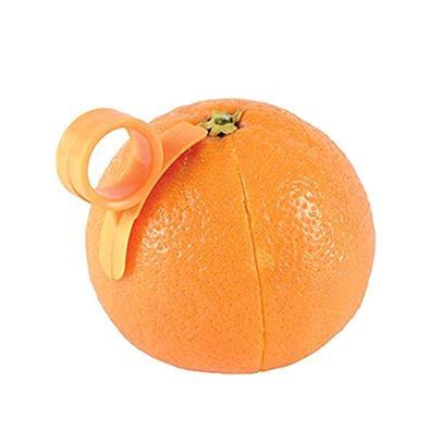 FOX RUN Orange Peeler - Stainless Steel Citrus Fruit Peeler with Comfort Grip - Perfect for Juicing, Baking, and Cooking - Kitchen Gadget for Easy Orange, Lemon, and Grapefruit Peeling