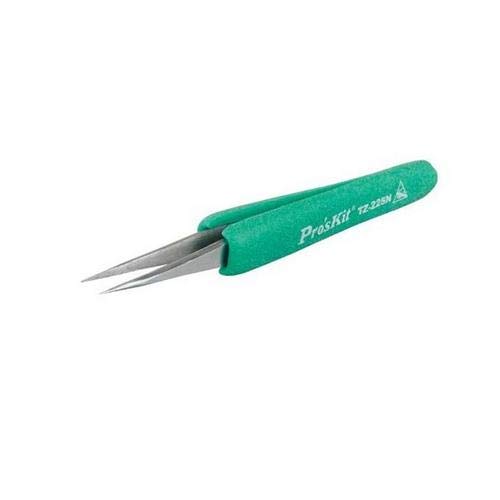 Eclipse Tools TZ-225N Straight Tip Tweezers - 20 Pack for Precision Electronics Repair, Jewelry Making & Crafting - Professional Stainless Steel Tweezers Set for DIY, Watchmaking & Eyebrow Grooming