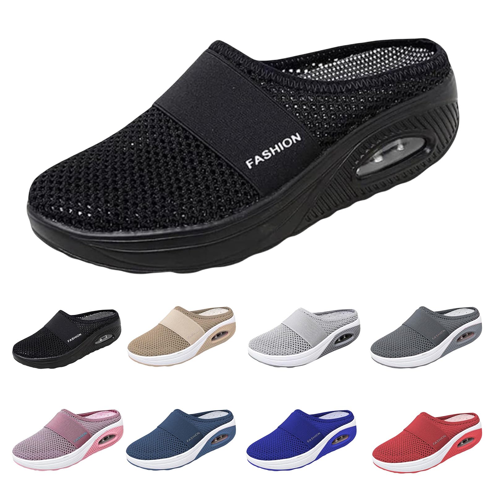 **Breathable Mesh Slip-On Walking Shoes for Women & Men – Diabetic Air Cushion Comfort with Arch Support – Ideal for Indoor, Outdoor & Sports Activities**