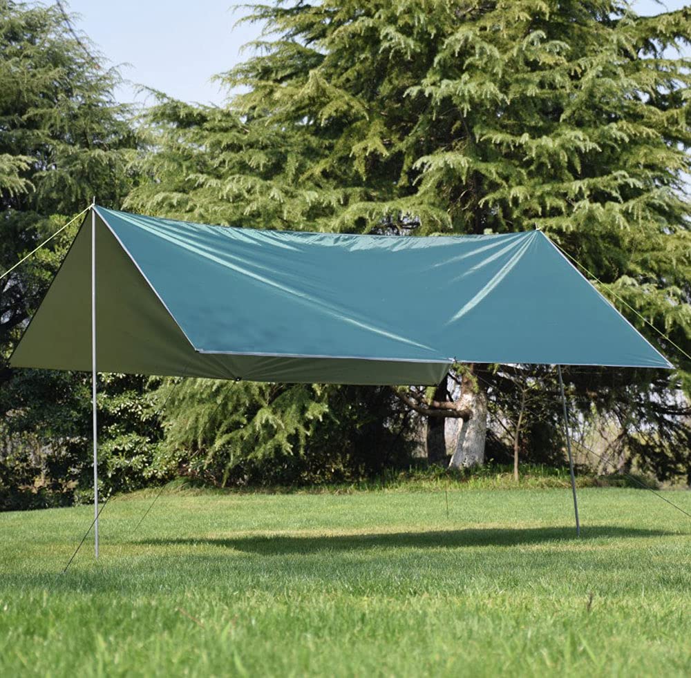 Waterproof Hammock Rain Fly Tent Tarp - Portable Camping Shelter & Sunshade for Outdoor Adventures, Backpacking, Hiking, and Snow Camping - Perfect for Hammock Protection, Pergola Canopy, and Beach Sun Shelter