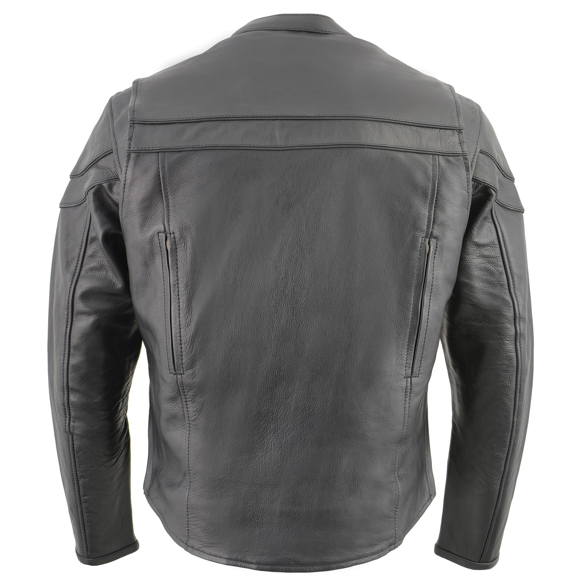 Milwaukee Leather Men's Sporty Scooter Crossover Jacket LKM1725 - XL | Motorcycle Riding Gear for Men | Perfect for Commuting, Cruising & Urban Riding