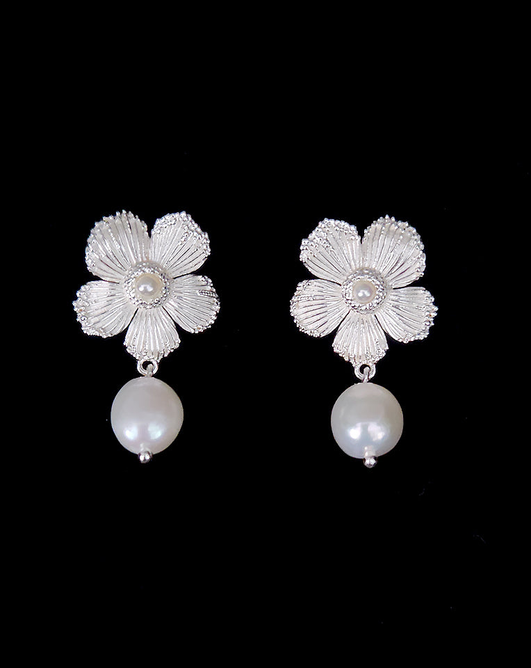 Elegant Wedding Earrings - Romantic Soft Statement Flower Design by Lola Knight | Perfect for Bridal Accessories, Bridesmaid Gifts & Special Occasions