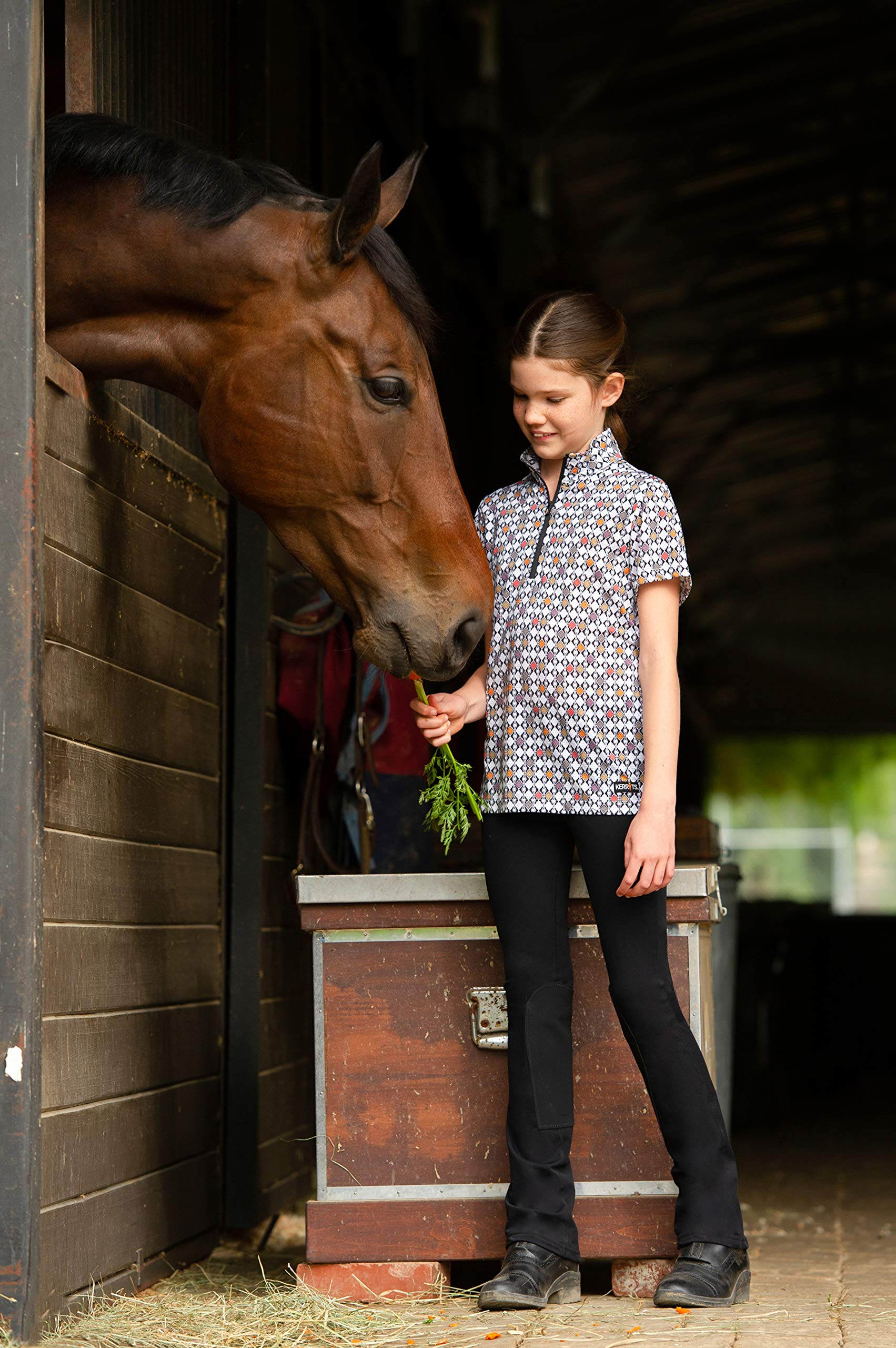 Kerrits Kids Ice Fil Bootcut Riding Pants - Comfortable & Durable Equestrian Breeches for Young Riders - Perfect for Horseback Riding Lessons & Competitions