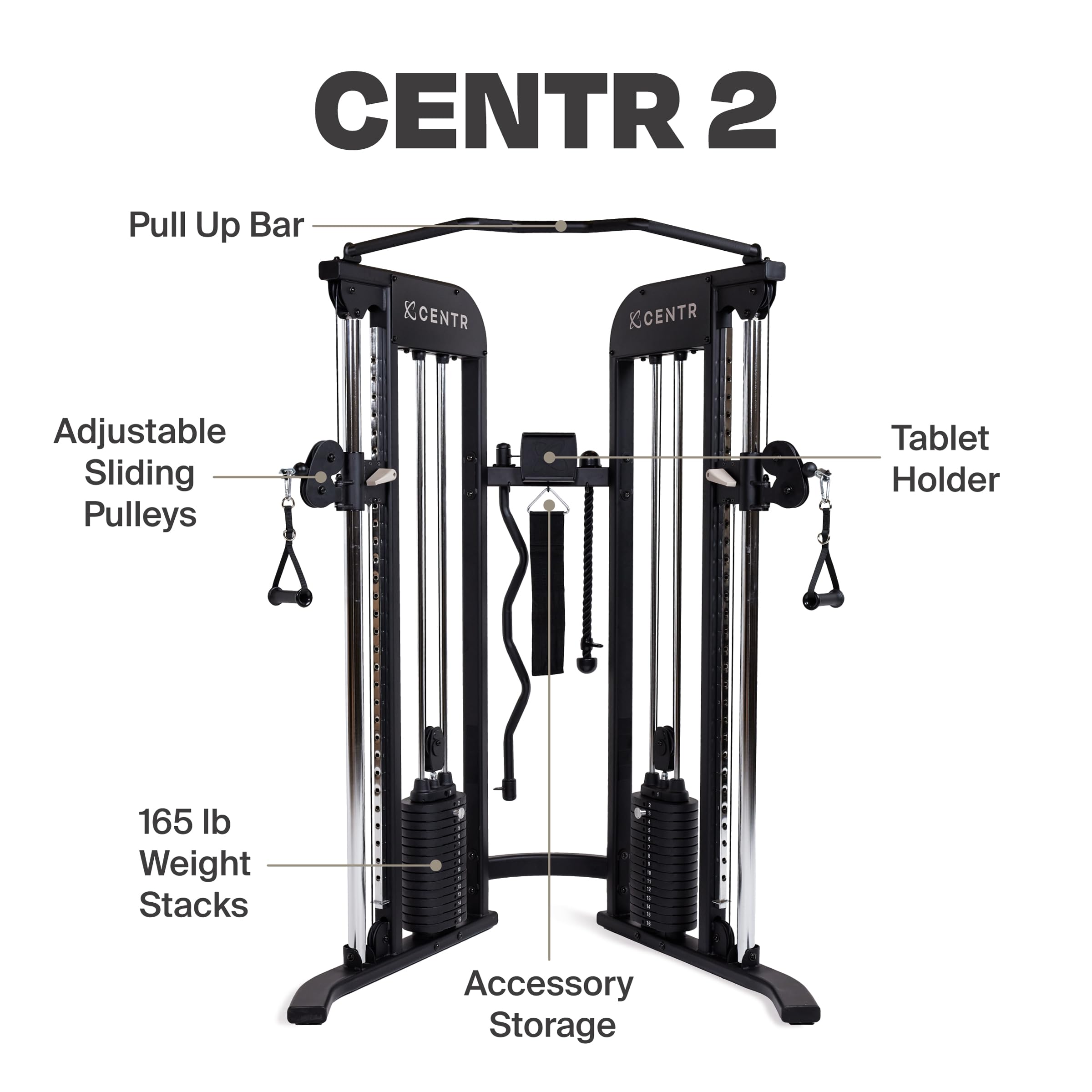Best Home Gym Functional Trainer - Multifunctional Cable Machine System for Strength Training | Compact Full Body Workout Equipment | Perfect for Small Spaces & Home Fitness Routines