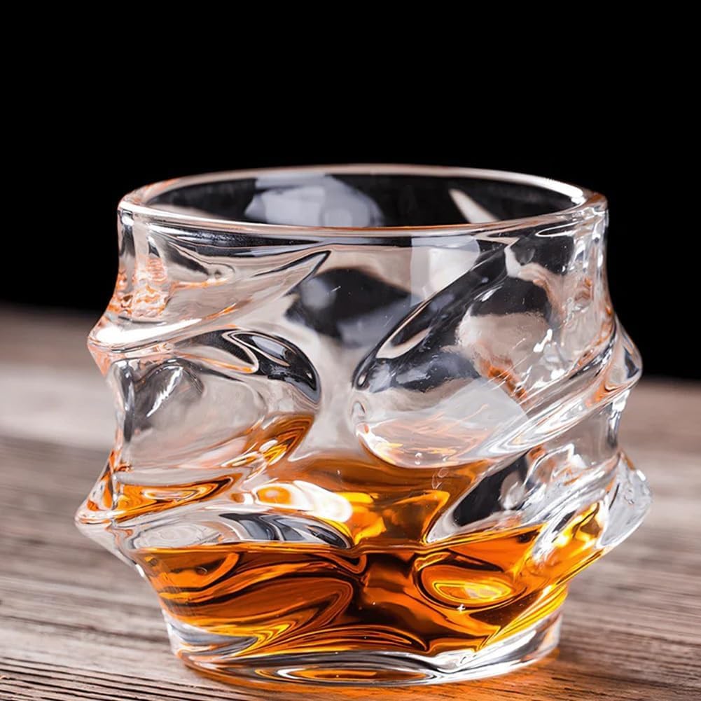 Premium Japanese Crystal Whiskey Glasses Set - Heavy Base Old Fashioned & Rocks Glasses for Scotch, Bourbon, Cigar Pairing - Elegant Barware for Home Entertaining & Gift Giving