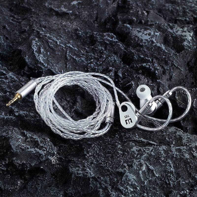 TRI Darco 6mm Titanium + 8mm LCP Diaphragm Dynamic Driver HiFi In-Ear Earphones - Perfect for Audiophiles, Gaming & Music Listening