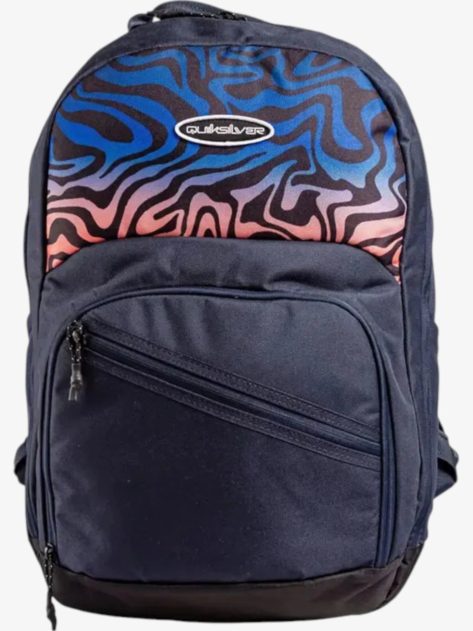 Quiksilver Schoolie Cooler 2.0 Backpack - Blue Print - Durable Water-Resistant Daypack for School, Beach & Outdoor Adventures