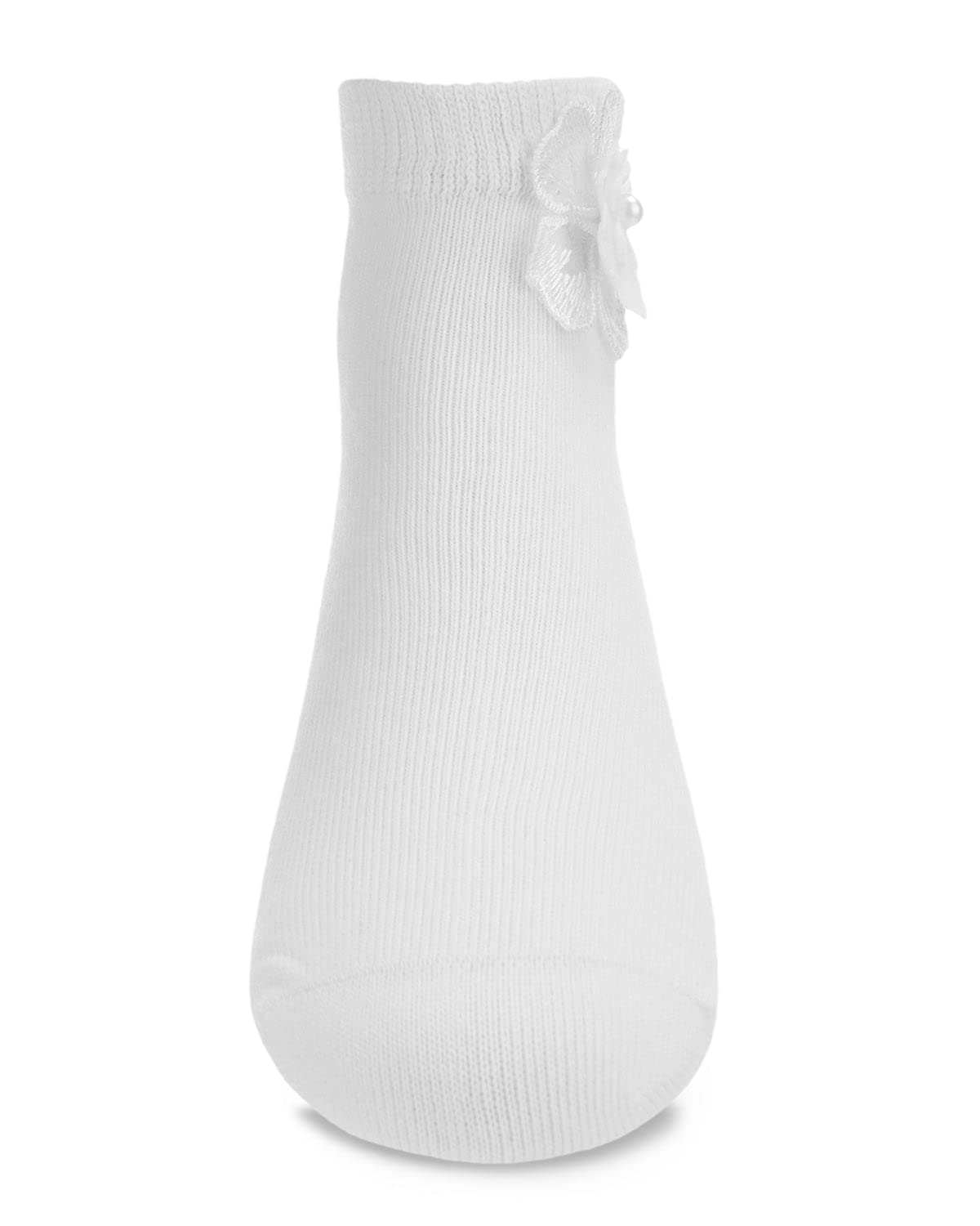 MeMoi Dual Flower Girls Cotton Blend Anklet Socks - Comfortable & Stylish for Weddings, Parties & Special Occasions