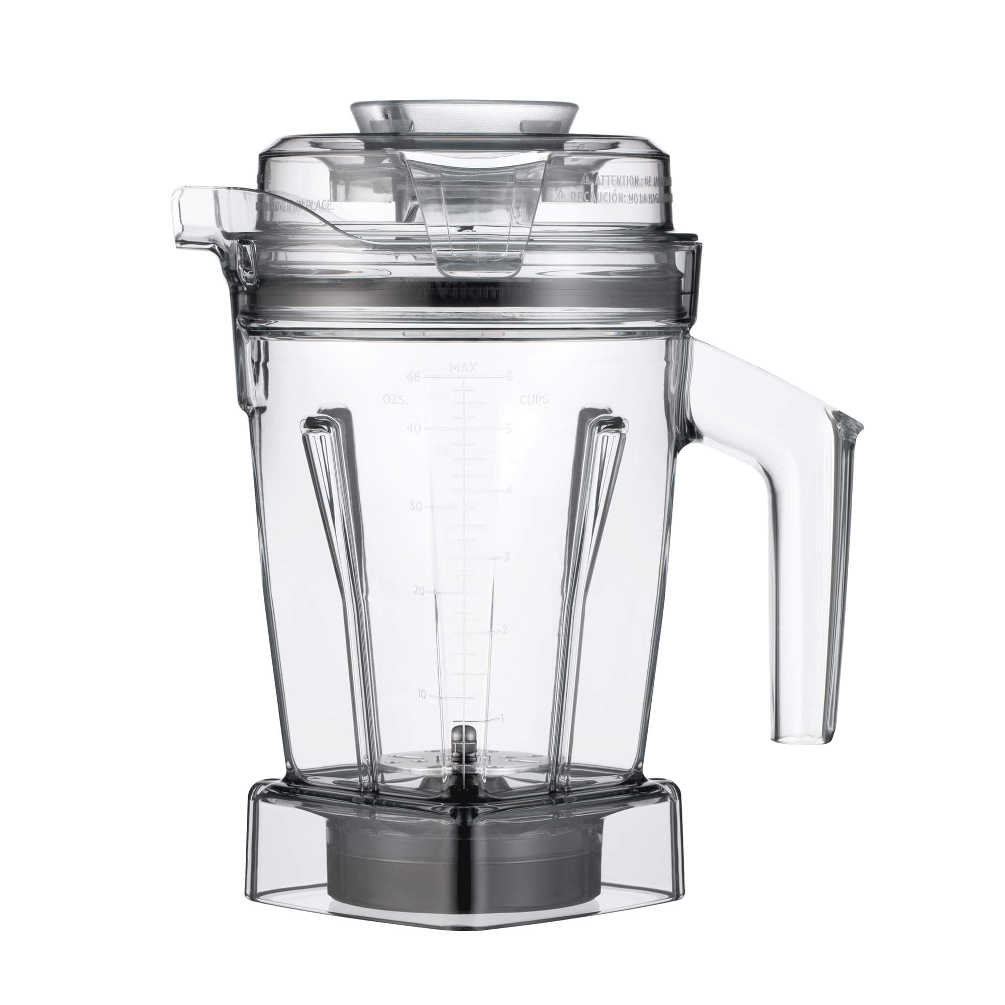 Vitamix Aer Disc Container 48 oz with Blade Scraper Accessory - Professional Blender Attachment for Smoothies, Nut Butters & Food Prep (Grey) - Perfect for Home Kitchens & Commercial Use
