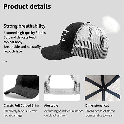 Goonies Never Say Die Mens Hats - Funny Summer Baseball Cap for Men, Breathable Sun Visor Hat for Outdoor Activities, Beach, Hiking & Sports