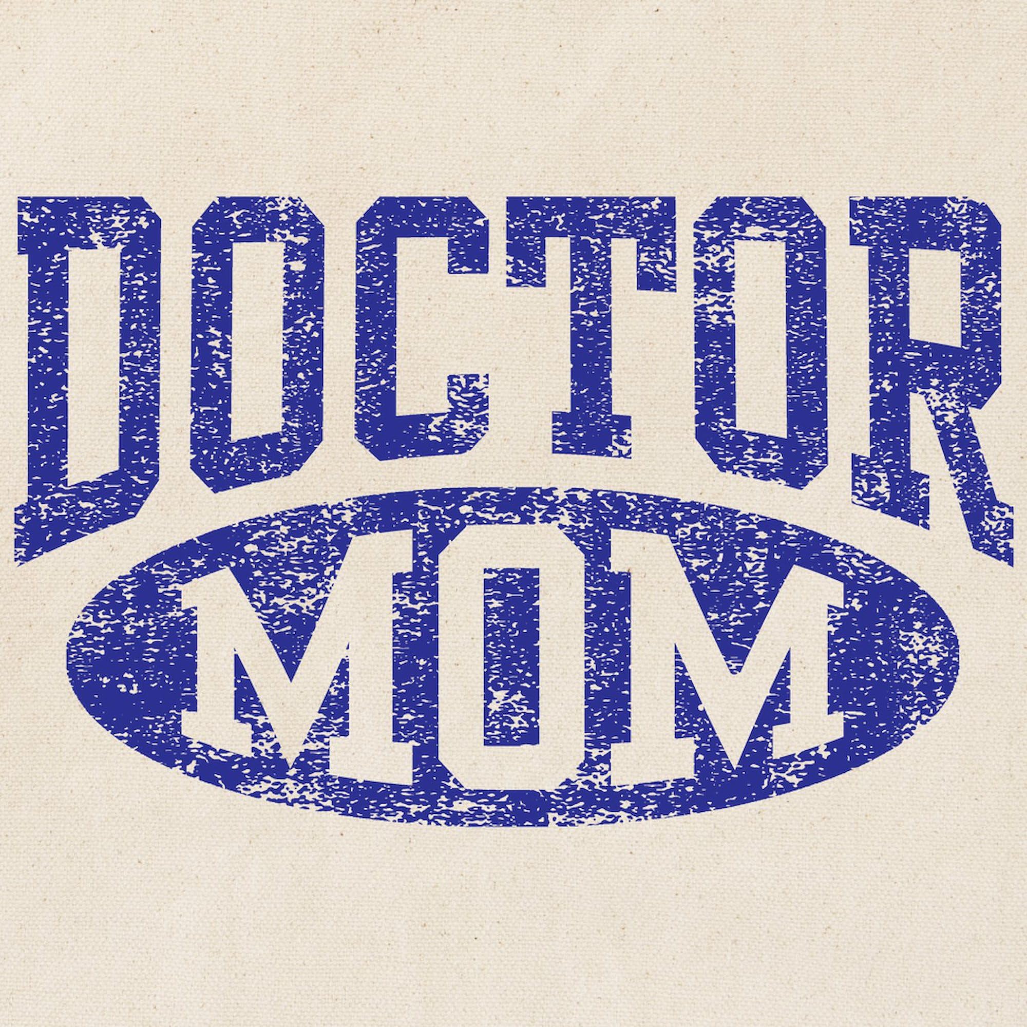 Doctor Mom Tote Bag - Natural Canvas Reusable Shopping Bag for Women | Perfect for Groceries, Work, Beach & Everyday Use