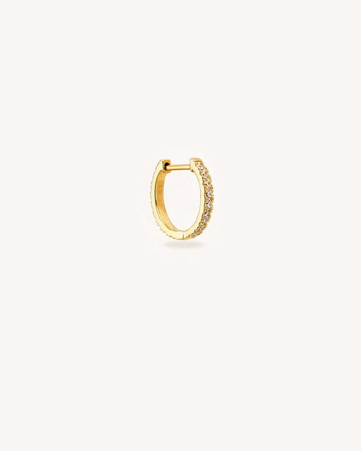 14K Solid Gold Mist Diamond Hoop Earrings for Women - Dainty Everyday Luxury Jewelry - Perfect for Gifts, Date Nights & Special Occasions