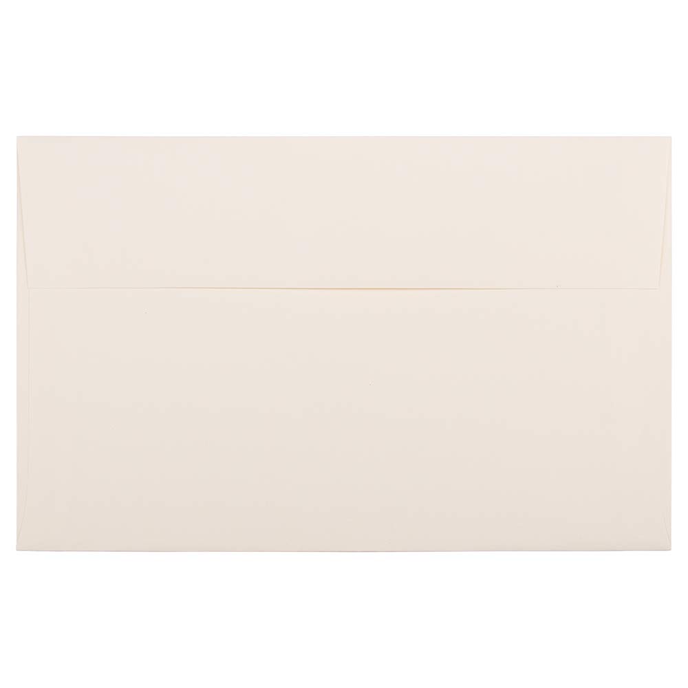 JAM PAPER A10 Strathmore Invitation Envelopes 6 x 9 1/2 Inches - Natural White Linen Texture - Bulk Pack of 500 Envelopes per Box - Perfect for Wedding Invitations, Business Cards & Greeting Cards