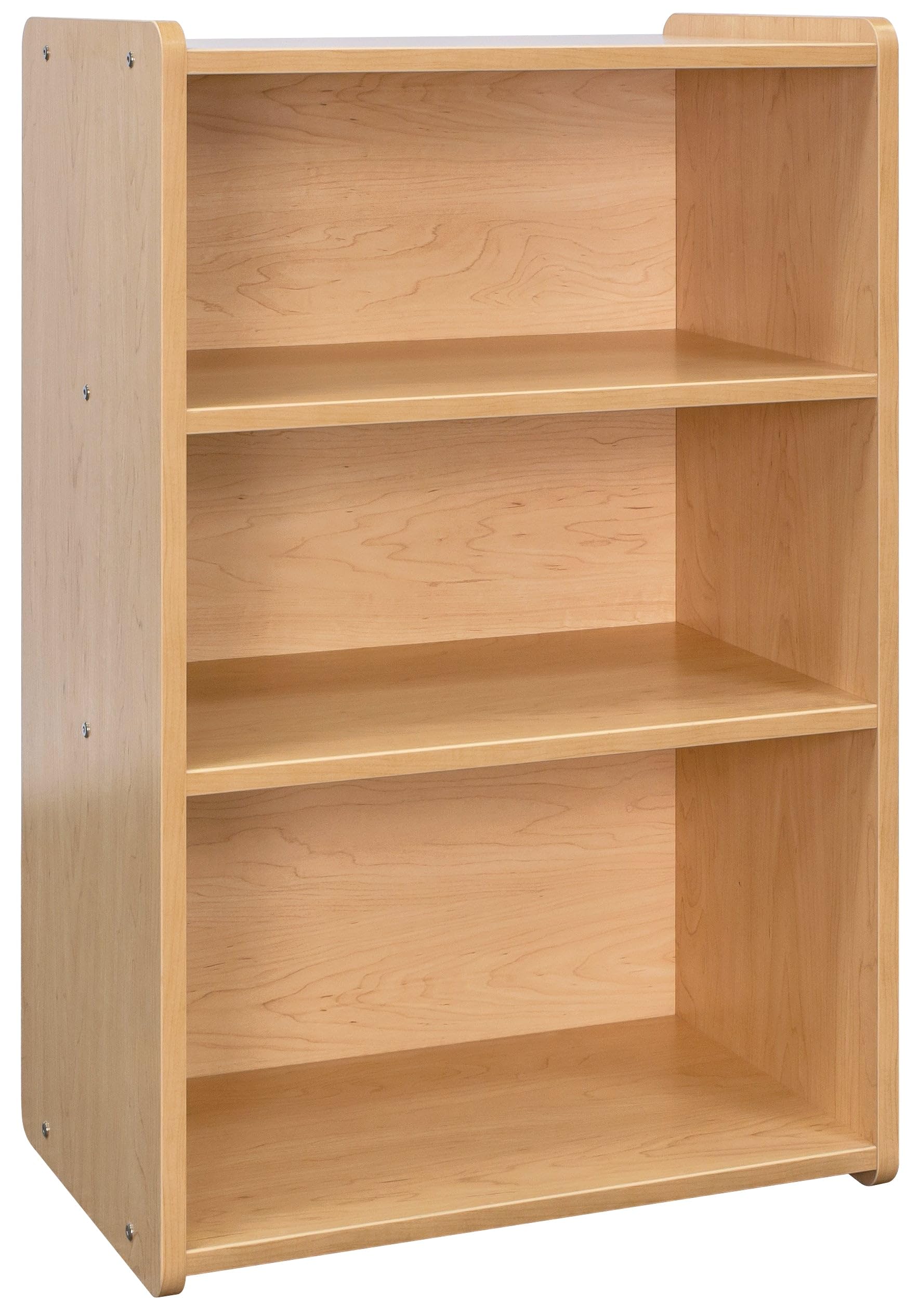Ready-to-Assemble Maple Wood School Age Shelf Storage - Perfect for Kids' Room Organization & Classroom Storage Solutions