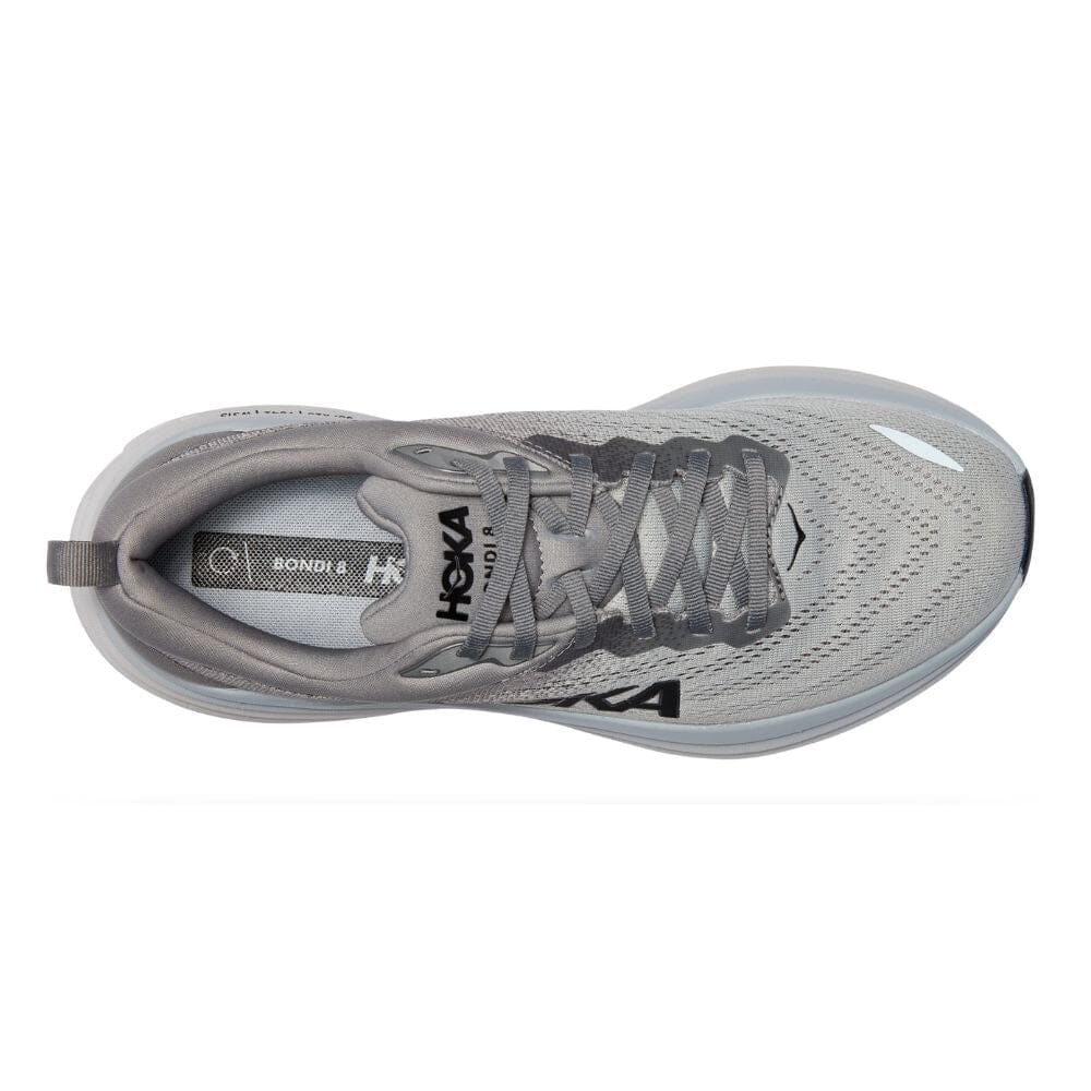 Hoka Men's Bondi 8 Running Shoes - Lightweight Cushioned Sneakers for Marathon, Jogging & Walking - Breathable Mesh Upper with Maximum Support & Comfort