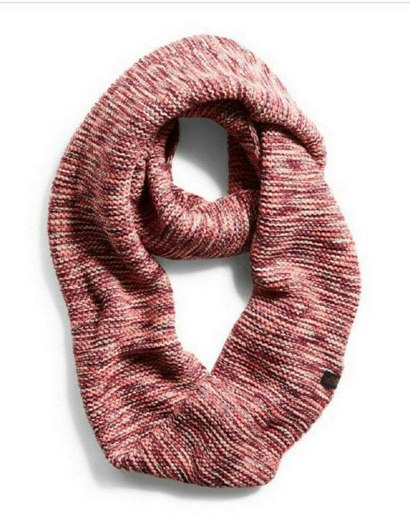 The North Face Women's Pearl Stitch Scarf - Fig/Faded Rose Spacedye - Soft Winter Accessory for Hiking, Travel & Outdoor Adventures