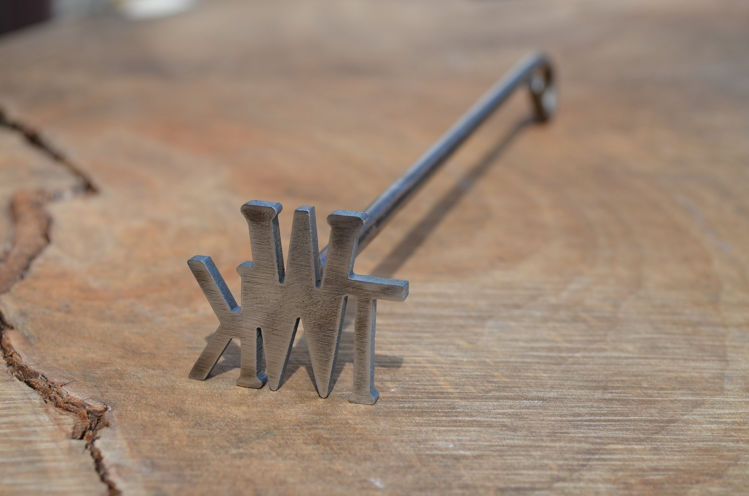 Custom Monogram Branding Iron - Personalized Wood & Leather Branding Tool - Perfect for DIY Crafts, Woodworking, and Father's Day Gifts - Great for Wood Burning, Leather Crafting, and Homemade Projects