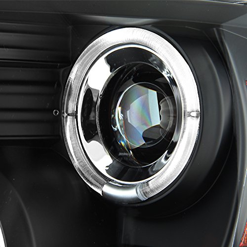 AKKON Black Halo Projector Headlights & LED Tail Lights Combo for 2009-2018 Dodge Ram 1500 2500 3500 - Upgrade Your Truck Lighting for Night Driving & Off-Road Adventures