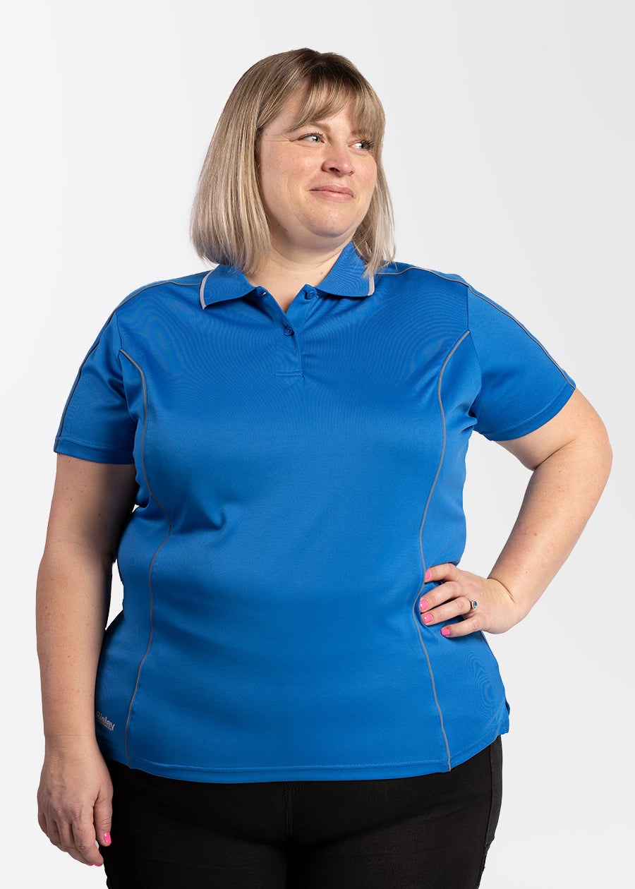 Cool Mesh Polo Shirt for Women - Breathable & Stylish Summer Golf & Tennis Top - Perfect for Outdoor Sports & Casual Wear