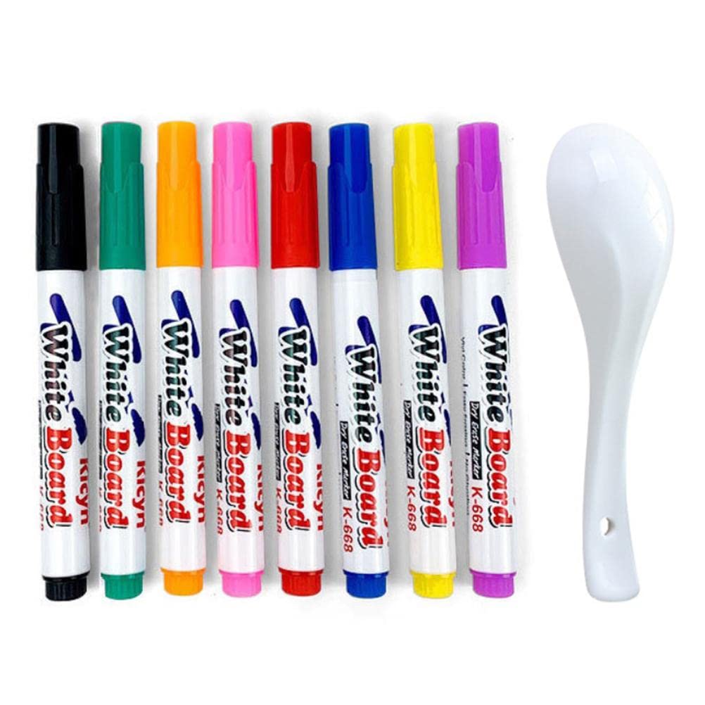 Magic Water Drawing Pens for Kids - 8/12 Color Washable Doodle Markers | Reusable Floating Water Pens | Safe Non-Toxic Art Supplies for Toddlers & Beginners | Perfect for Birthday Gifts, Classroom Activities & Creative Play