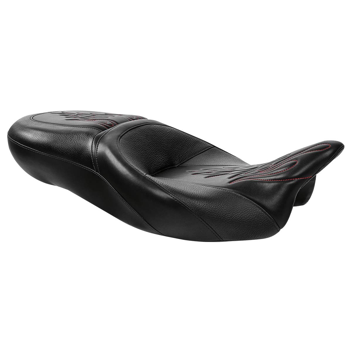One-Piece Hammock Seat for Harley Touring Models (2009-2023) - Road King, Street Glide, Road Glide, Electra Glide, Tri Glide & Ultra Classic - Comfortable Rider & Passenger Seat for Long Rides - Perfect for Cruising, Road Trips & Motorcycle Adventures
