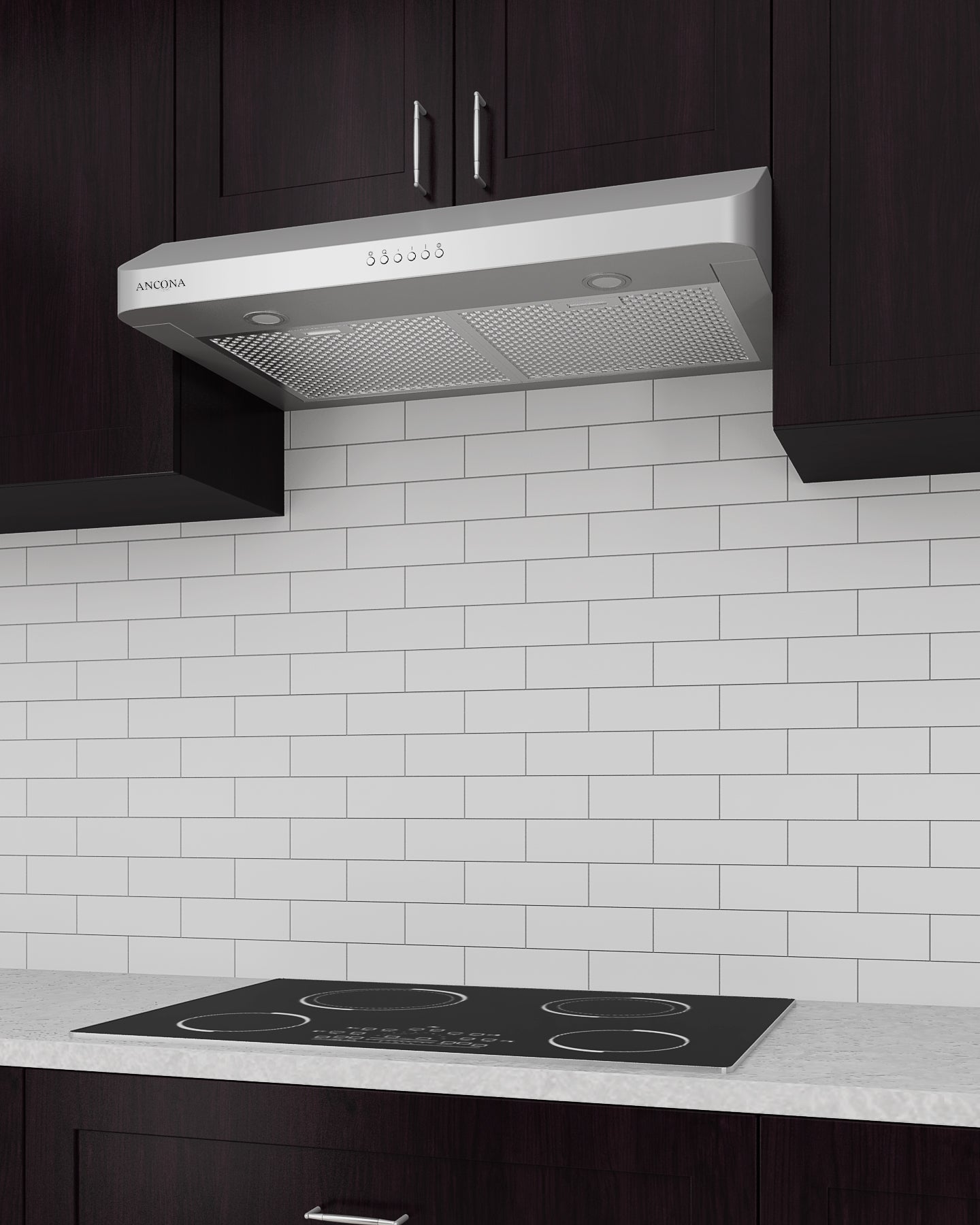 Slim SP 30 Inch 280 CFM Ducted Under Cabinet Range Hood - Powerful Kitchen Ventilation for Smoke & Odor Removal - Perfect for Home Cooking & Grilling