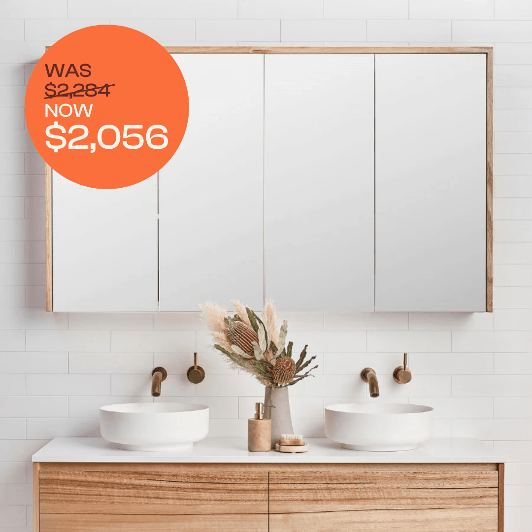 Bayview Mirror Cabinet 1500 - Premium Tasmanian Oak Bathroom Storage with Adjustable Shelves | Perfect for Small Bathrooms, Vanity Organization & Modern Home Decor