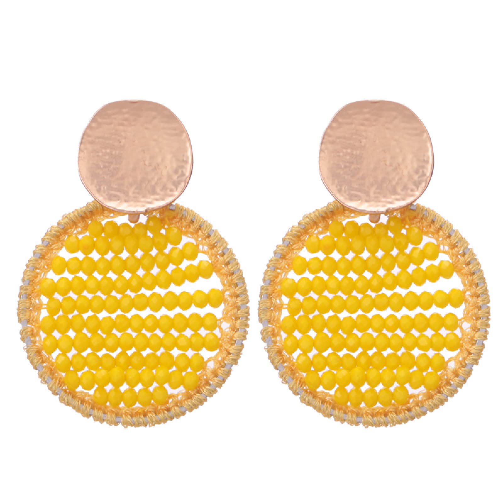 Zirconia Stud Earrings for Women - Handmade Crystal Bead Jewelry | Elegant Gift for Birthday, Wedding & Everyday Wear