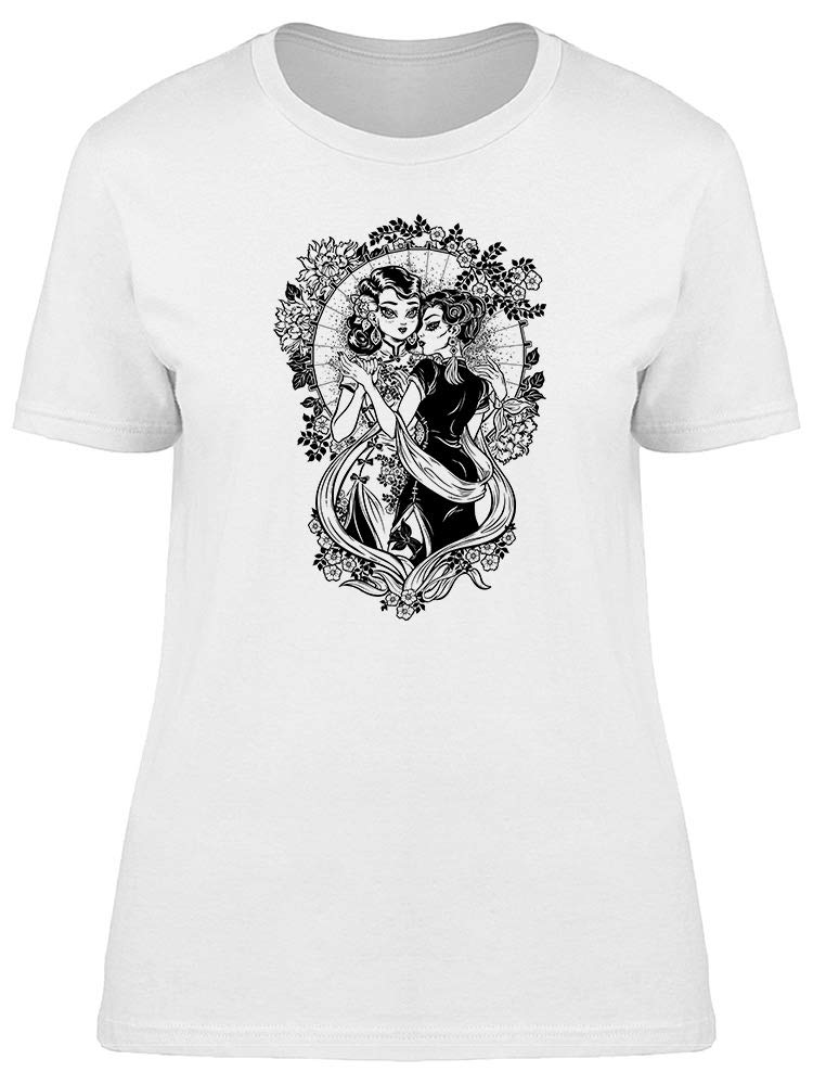 Smartprints Asian Lady of Fashion Beauty Tee - Women's Graphic T-Shirt for Casual Wear & Street Style Outfits