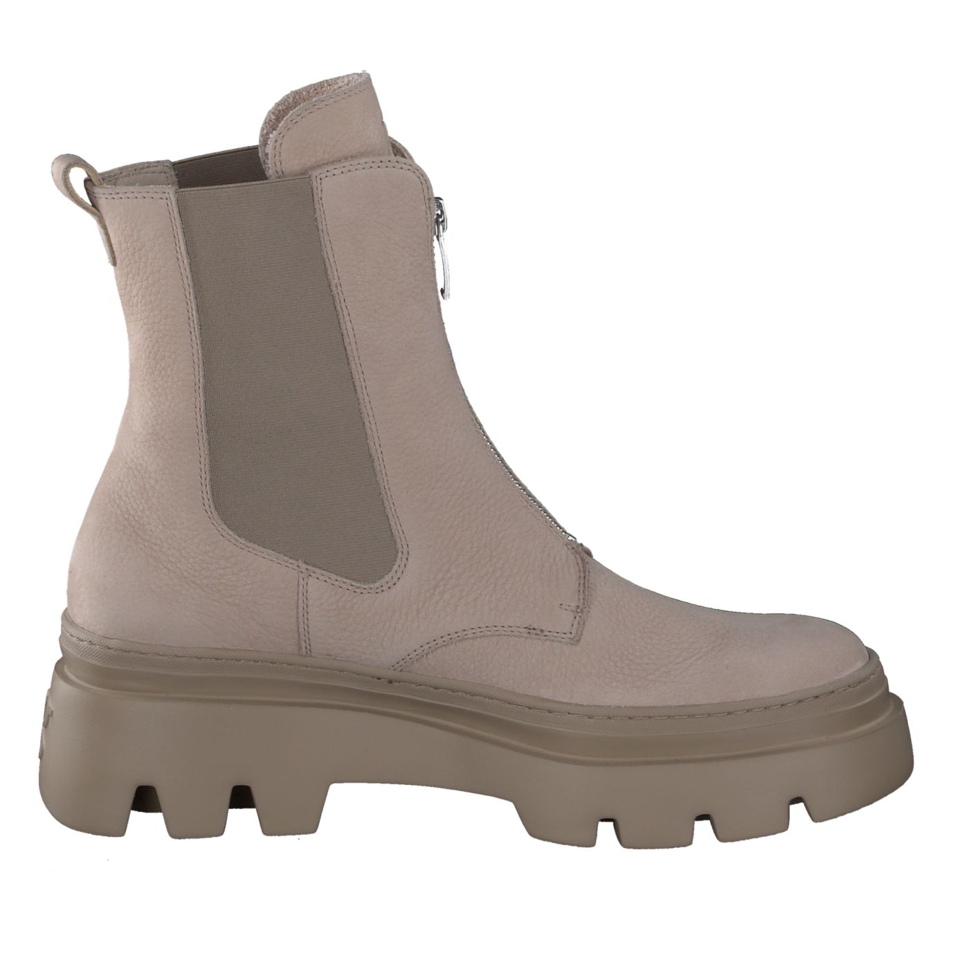 PAUL GREEN Taupe Zip-Up Ankle Boots 8030 - Stylish & Comfortable Women's Boots for Fall & Winter Fashion, Office & Casual Wear