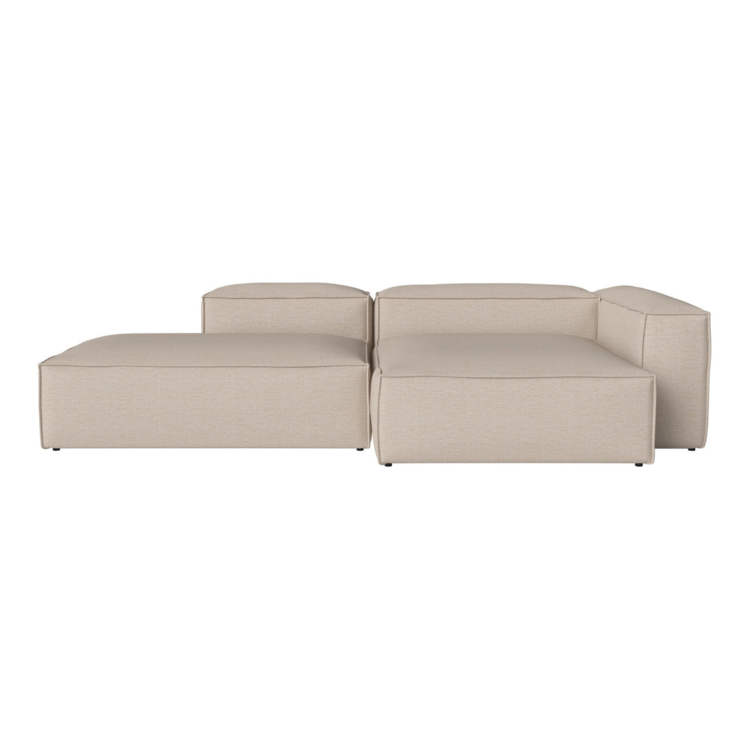 Cosima 2 Seater Sofa with Open End & Chaise - Modern Living Room Furniture for Small Spaces, Apartment, and Lounge Comfort