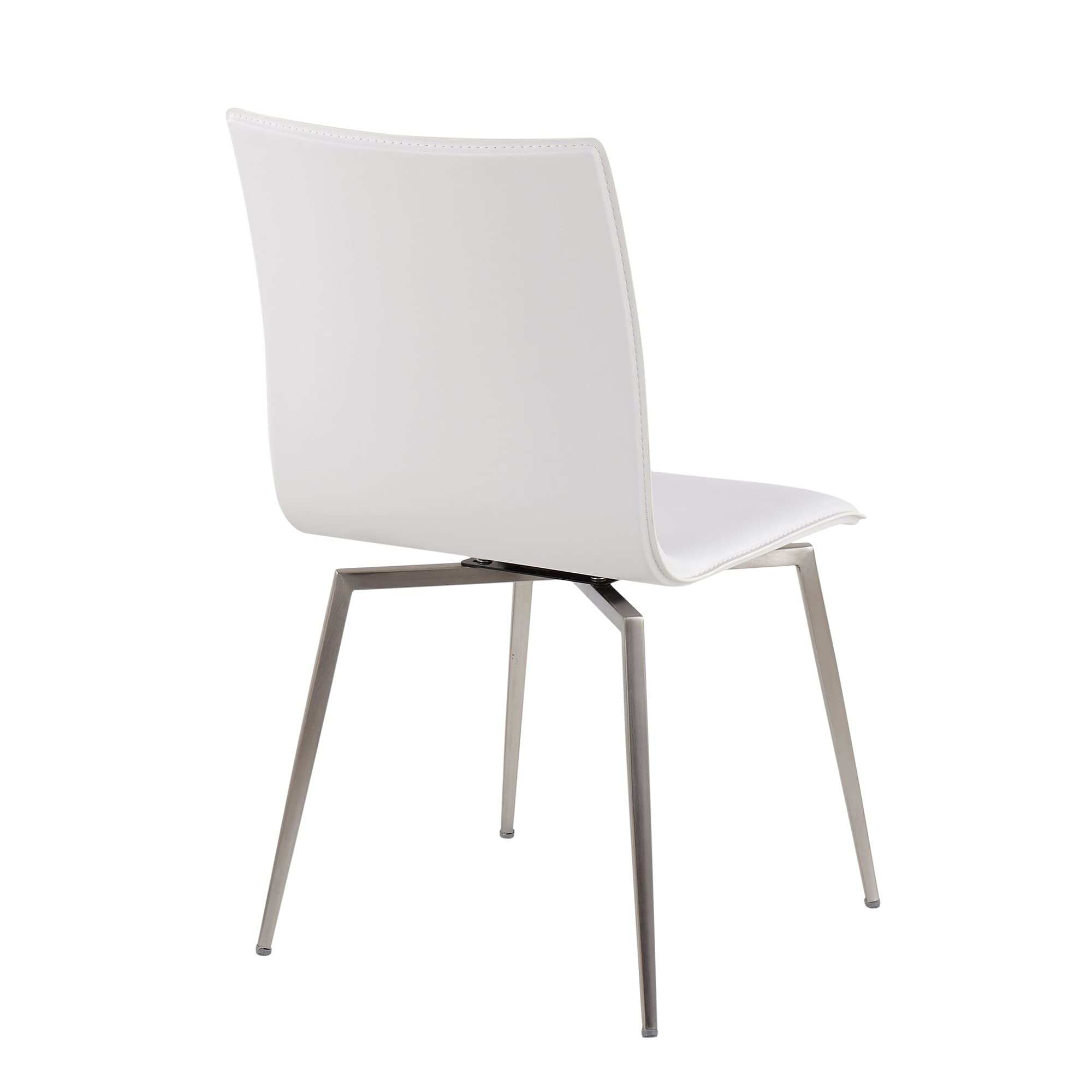 LumiSource Mason Upholstered Dining Chairs Set of 2 - Modern Kitchen Chairs with Comfortable Fabric Seat for Dining Table, Breakfast Nook, and Home Office