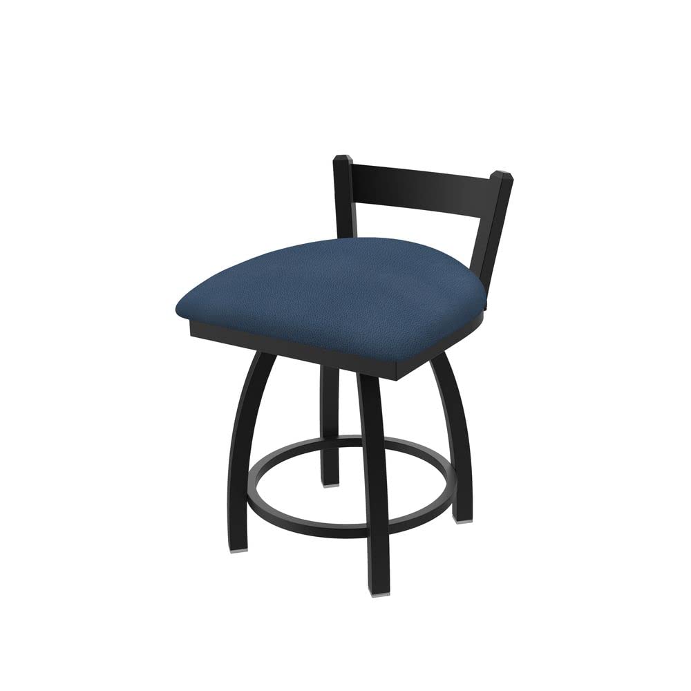 Holland Bar Stool Co. 821 Catalina Low Back Swivel Vanity Bar Stool with Rein Bay - Modern Counter Height Stool for Kitchen Island, Breakfast Bar & Home Decor
