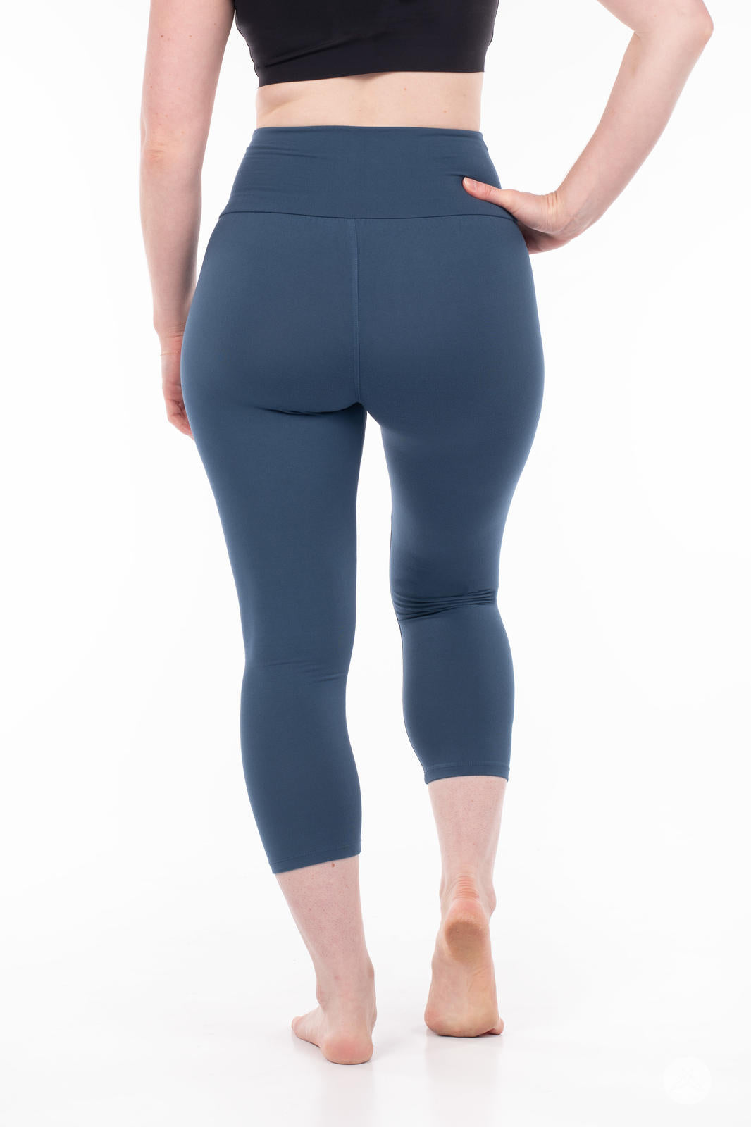 High Waisted Workout Leggings for Women - Solid Color Yoga Pants with Wide Waistband - Perfect for Gym, Running & Lounge Wear