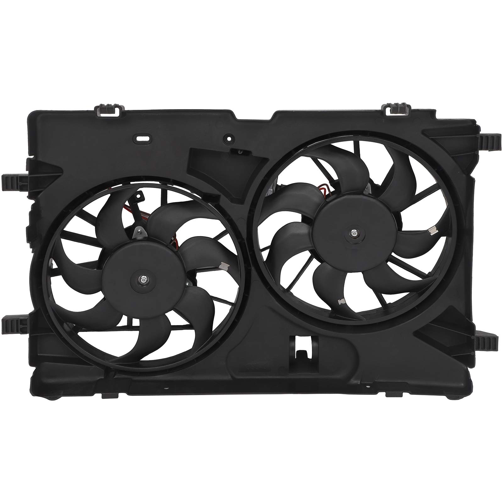 LINNCAS 12V Radiator Condenser Fan Assembly - Compatible with Ford Fusion 3.5L (2010-2012) - Driver & Passenger Side (LH RH) - 2/2 Plug Pin 622390 - Automotive Cooling System Replacement - Perfect for Overheating Prevention & Engine Temperature Regulation