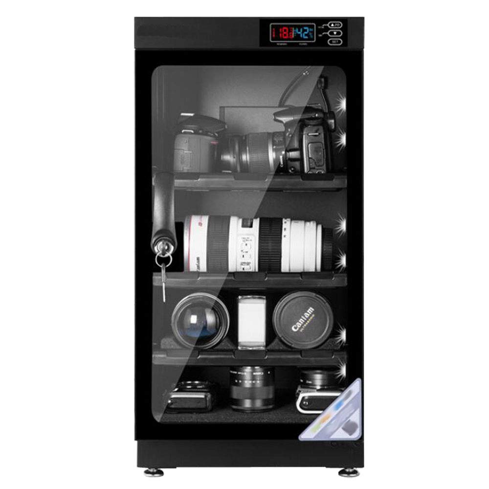 INTBUYING 50L 4-Layer Digital Control Camera Dehumidifier Box - Electronic Equipment Storage Dry Cabinet for DSLR Lenses & Cameras | Perfect for Photography Studios & Humid Climates