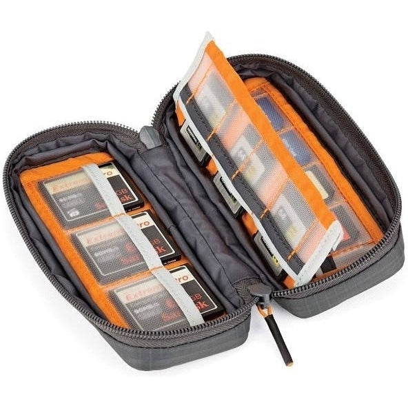 Lowepro GearUp Memory Wallet 20D Dark Grey Green Line Waterproof Camera Bag - Perfect for DSLR, Mirrorless & Travel Photography Accessories Storage