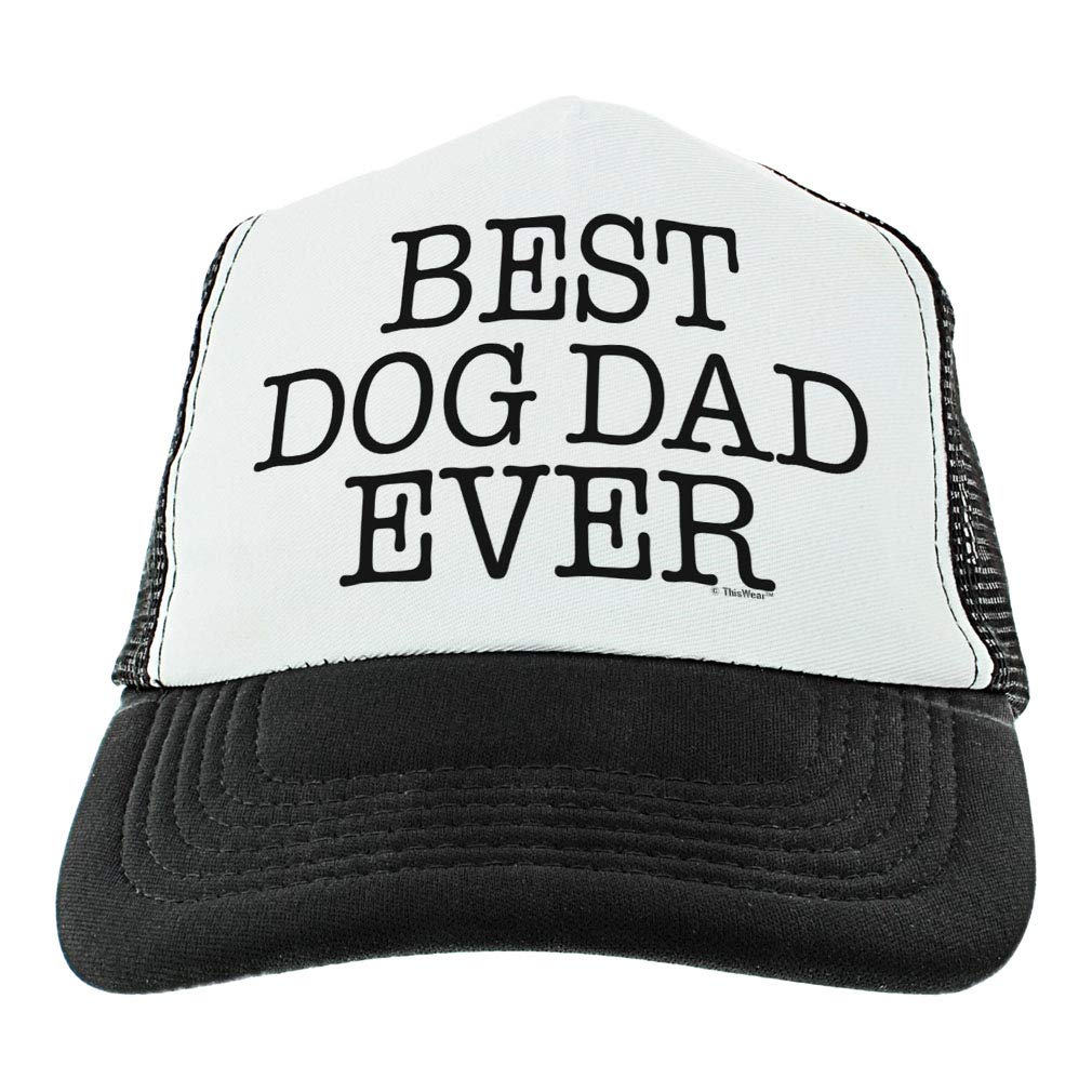 Best Dog Dad Ever Hat - Funny Gifts for Dog Lovers, Cool Trucker Cap for Men - Perfect Father's Day Gift & Dog Owner Accessories for Outdoor Activities, Walking Pets