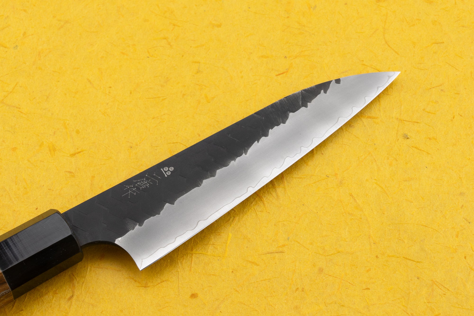 Premium Nigara SG2 Kurouchi Tsuchime Petty Knife 120mm - Japanese Stainless Steel Kitchen Knife for Slicing, Peeling & Precision Cutting - Perfect for Chefs & Home Cooking