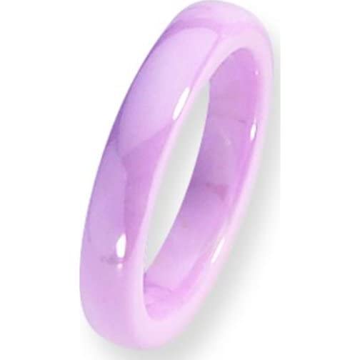FindingKing 4mm Pink Ceramic Cancer Awareness Ring - Size 5 - Support Ribbon Jewelry for Survivors & Caregivers (Fundraising, Charity Events, Daily Wear)