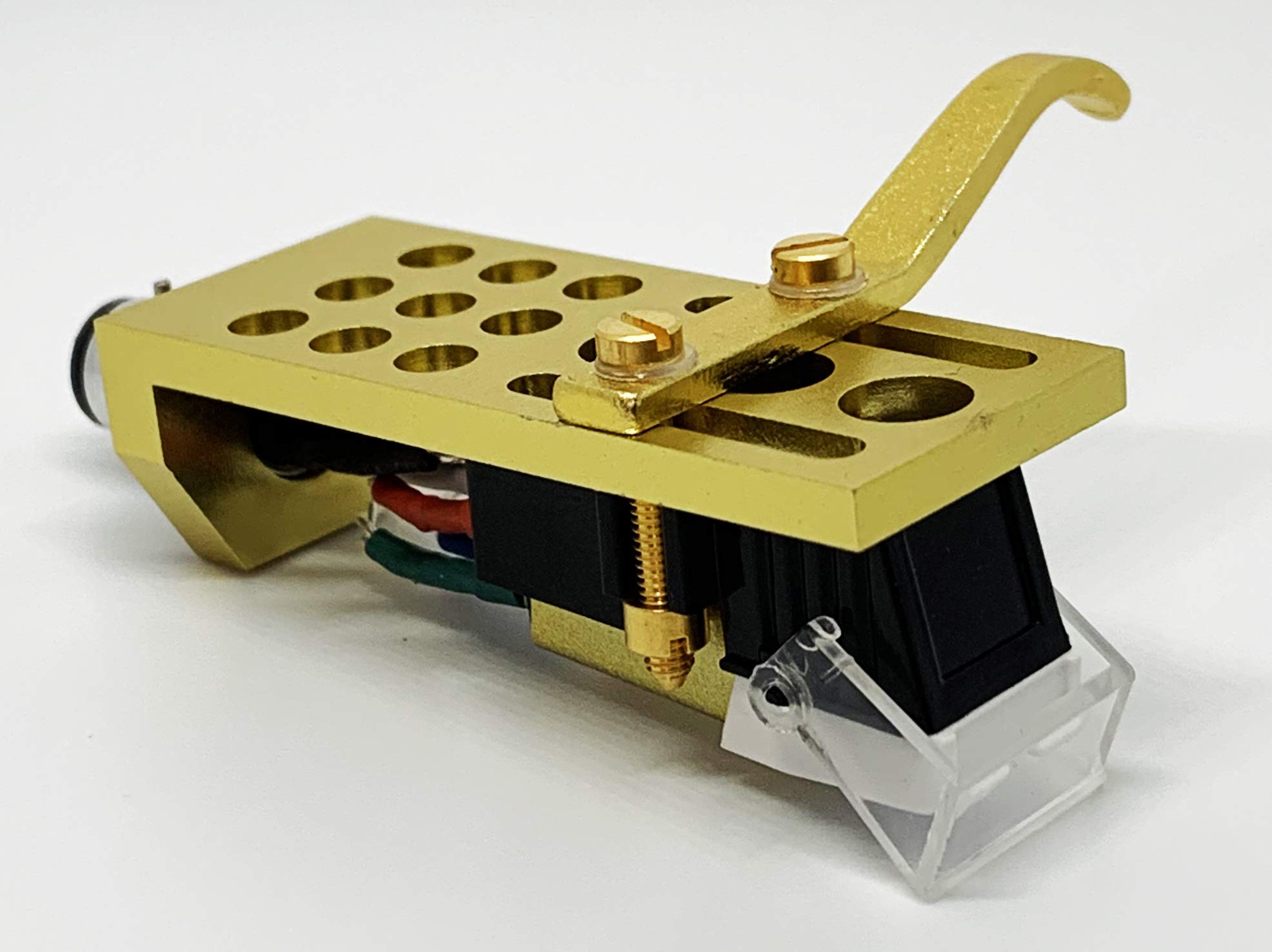 Stanton T55 USB, T52, STR820, T50, STR850, T120C, T90 USB, STR860, STR8150 Turntable Cartridge & Stylus - Conical Needle with Gold Headshell & Mounting Bolts - Perfect for DJs, Vinyl Enthusiasts & Home Audio Systems