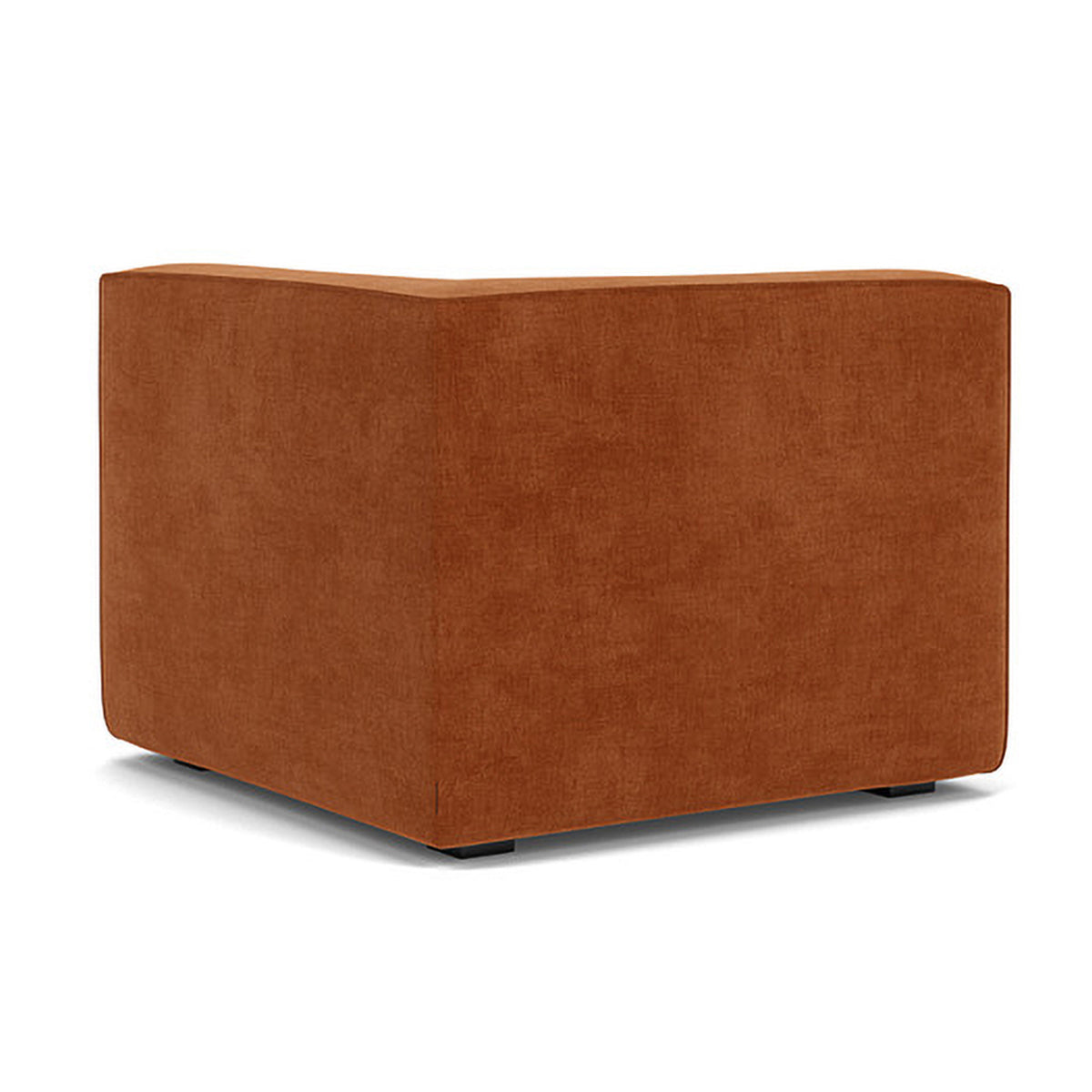Modern Dane Fabric 1-Seater Left Corner Modular Sofa - Compact Sectional Couch for Small Living Rooms & Apartments