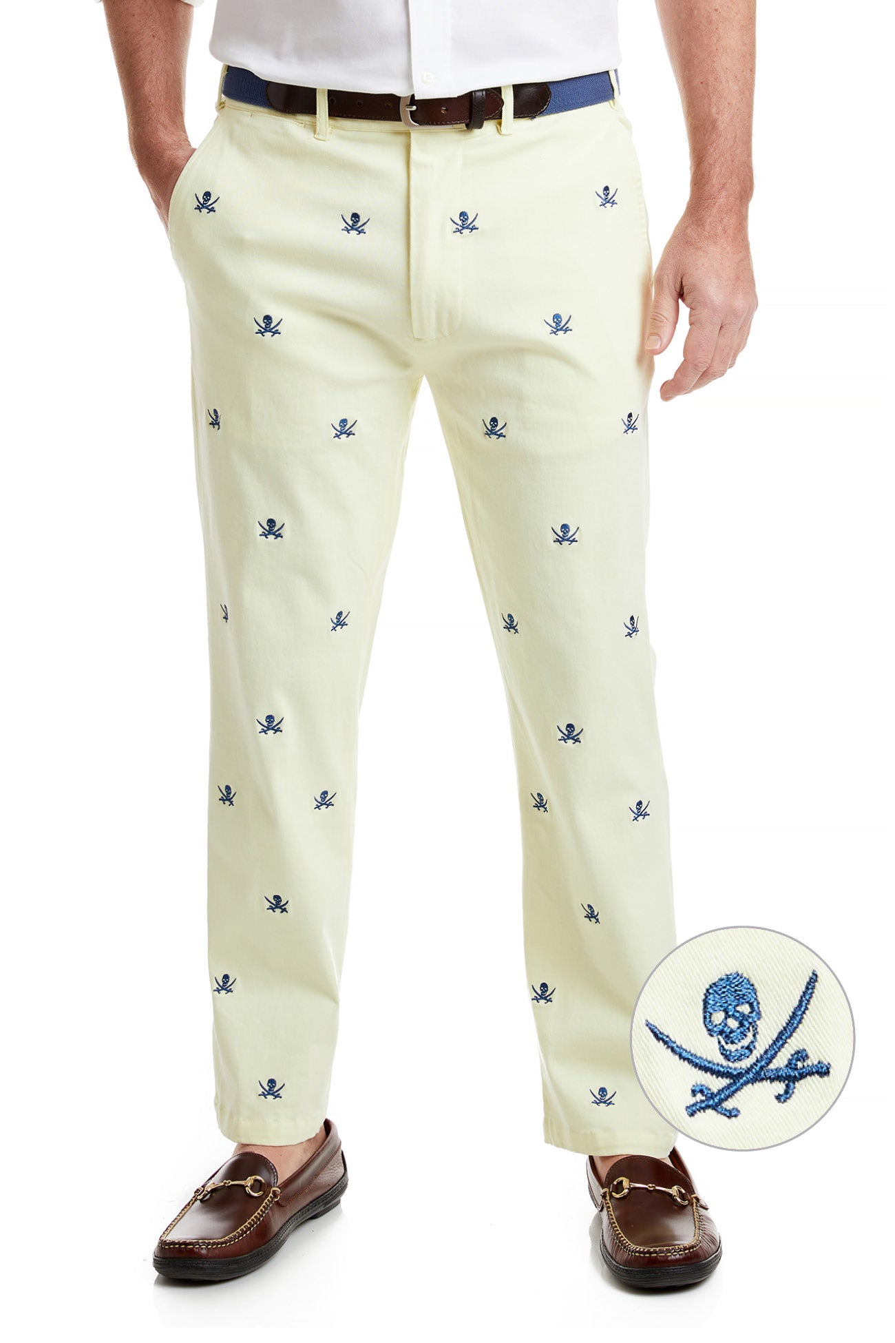 **Calico Jack Stretch Twill Harbor Pants in Neon Yellow - Comfortable & Stylish for Outdoor Adventures & Casual Wear**