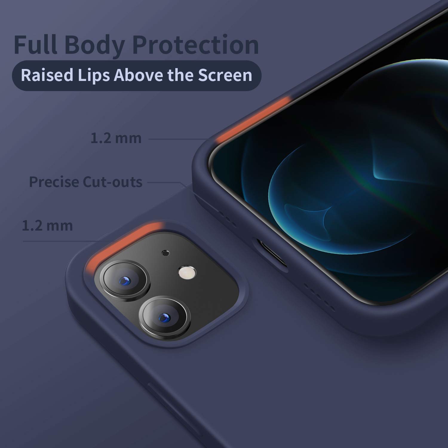 Premium Shockproof Silicone Case for iPhone 12 & iPhone 12 Pro (6.1